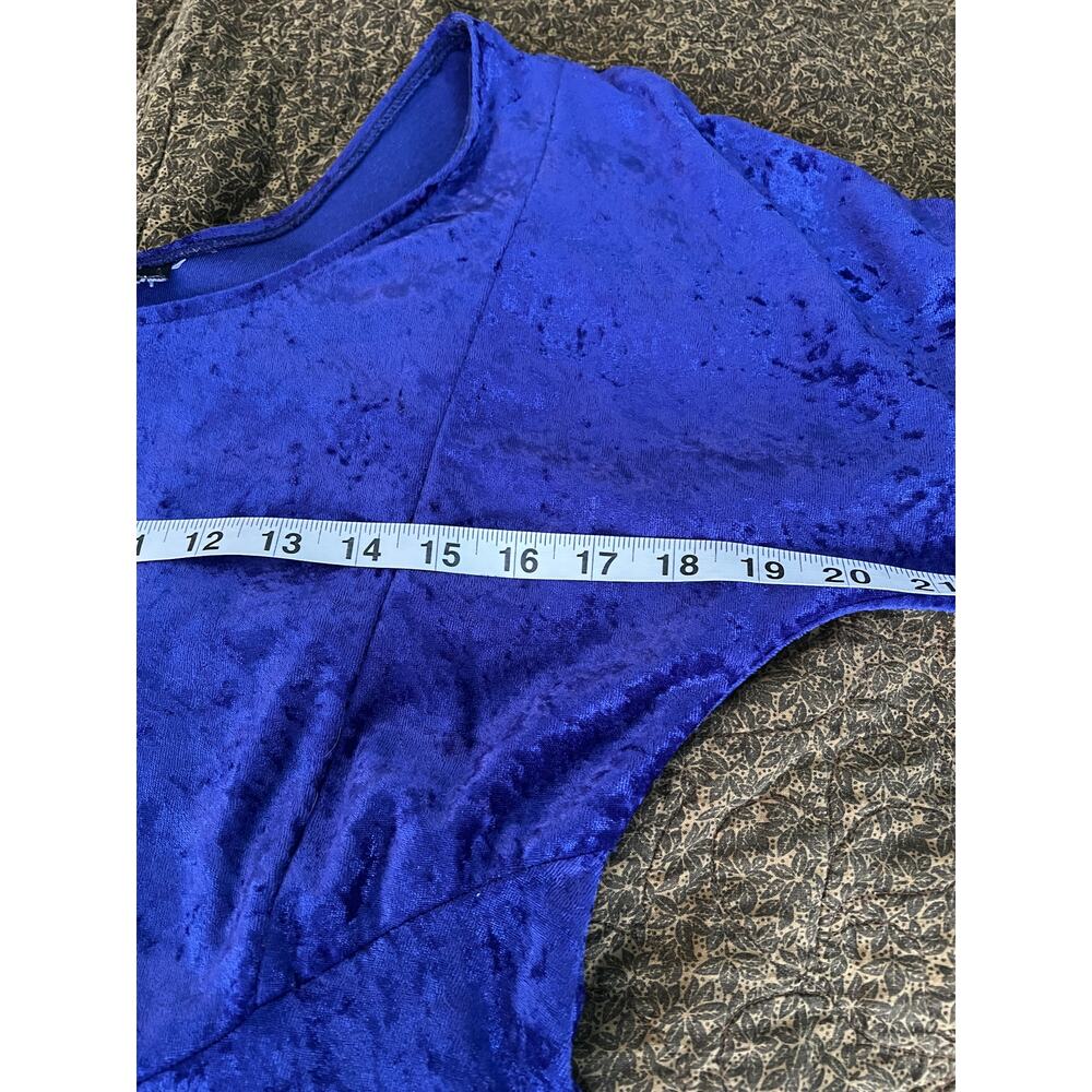 Vintage 90s All That Jazz crushed velvet purple maxi dress witchy whimsy goth - Picture 9 of 13